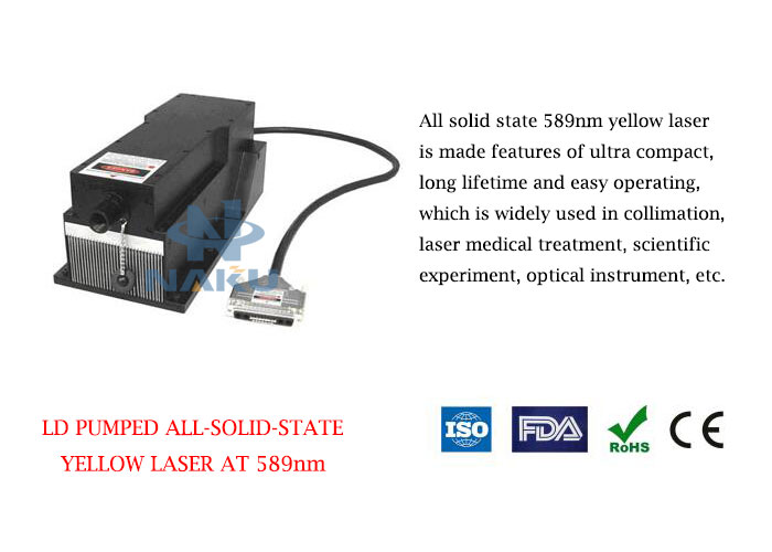 589nm Solid State High Stability Yellow Laser 800~4500mW